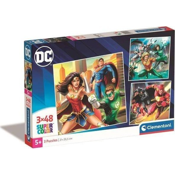  Clementoni Clementoni Puzzle 3x48el SuperColor square DC COMICS Justice League 25296