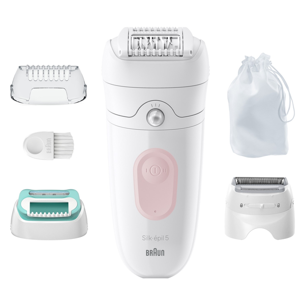 Braun Silk-épil 5 5-050 28 pinzette Rosa, Bianco