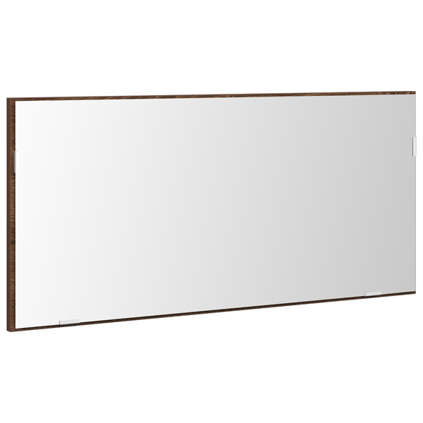 Fürdőszoba Tükörszekrény LED Fénnyel Barna Tölgy 80x37 cm