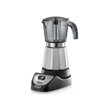 Espressor de cafea, De'Longhi, Aluminiu, EMKM-4.B Alicia, 450 W, 350 ml, Argintiu/Negru