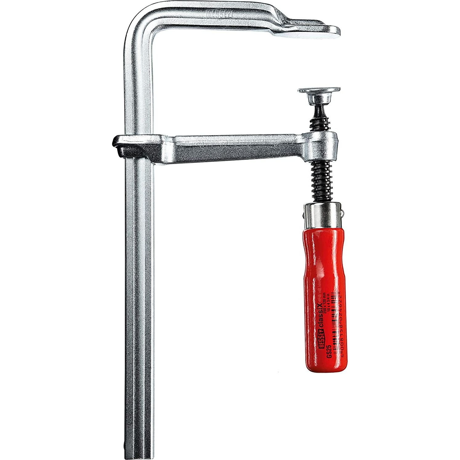 Teljesen acél csavaros gyorsszorító, classiX GS 250/120 Bessey GS25, fesztáv: 250 mm, visszavonás: 120 mm (GS25)