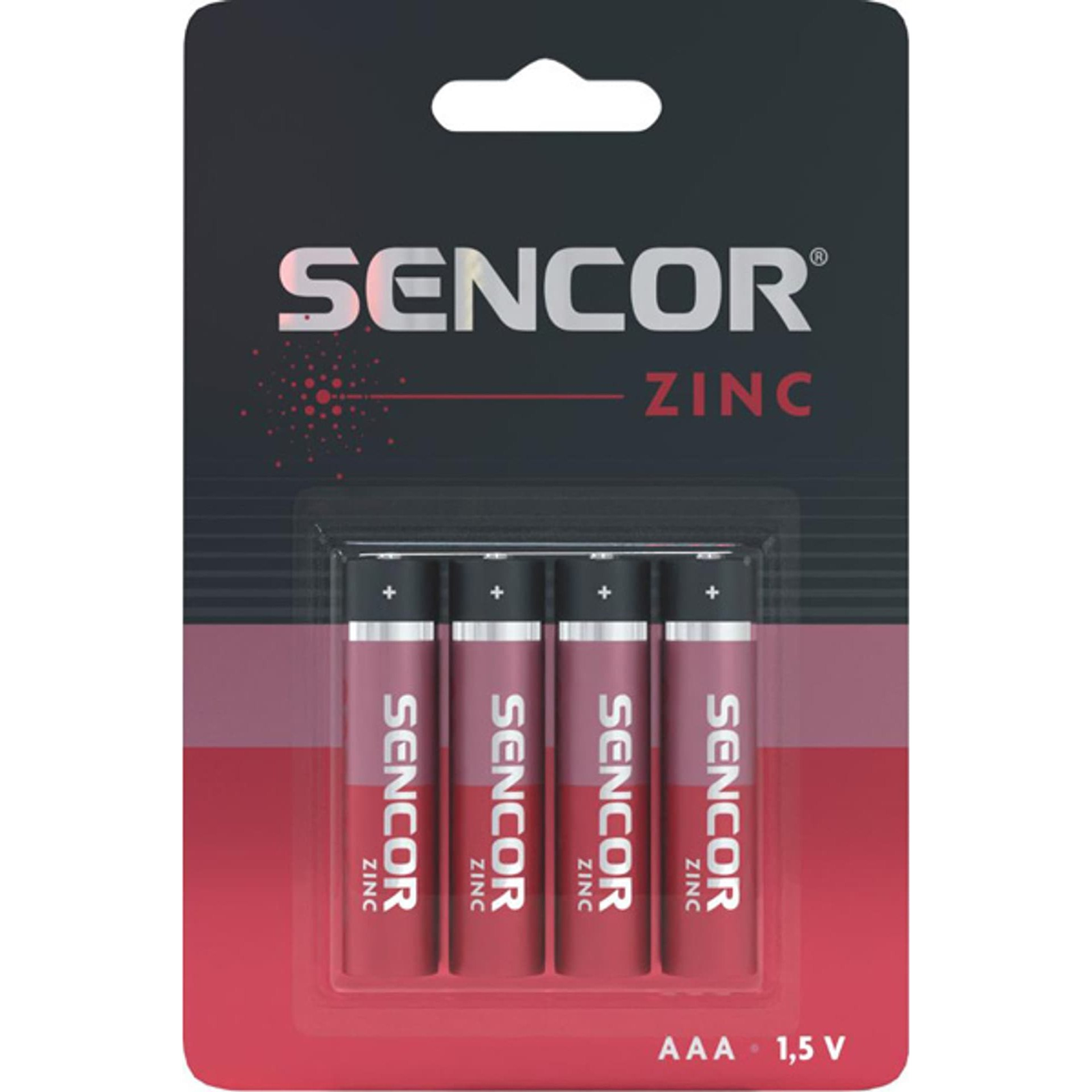 Sencor SBA R03 4BP Cink-mangán Ceruzaelem AAA (4db /csomag) (SBA R03 4BP AAA Zn)