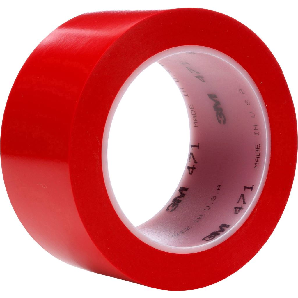 3M 471R50 vinil ragasztószalag, piros, 33 m x 50 mm (471R50)