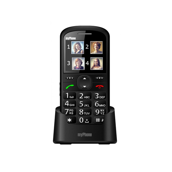 myPhone HALO 2 mobiltelefon időseknek fekete - Bontott termék!