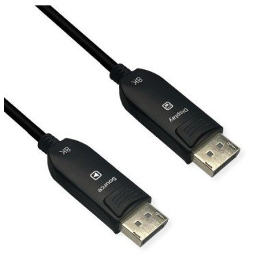 ROLINE Kábel DisplayPort v2.1 10K 60Hz 54Gbit/s DP-DP M/M 50m