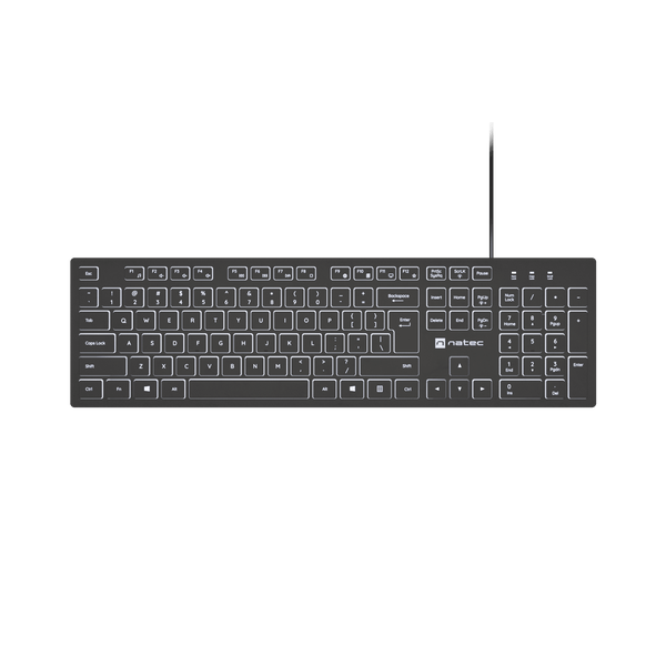 natec Herring Glow Keyboard Black US