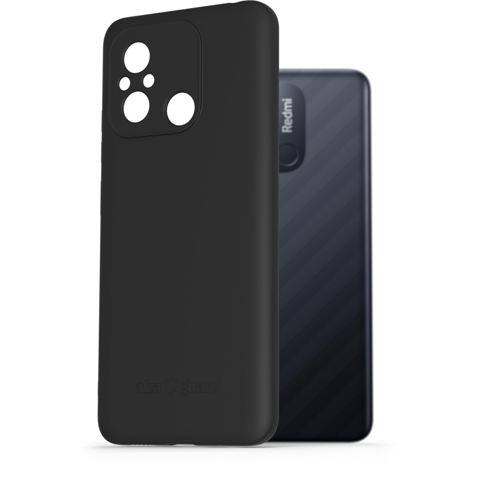 AlzaGuard Matte Xiaomi Redmi 12C fekete TPU tok (AGD-PCT320B)