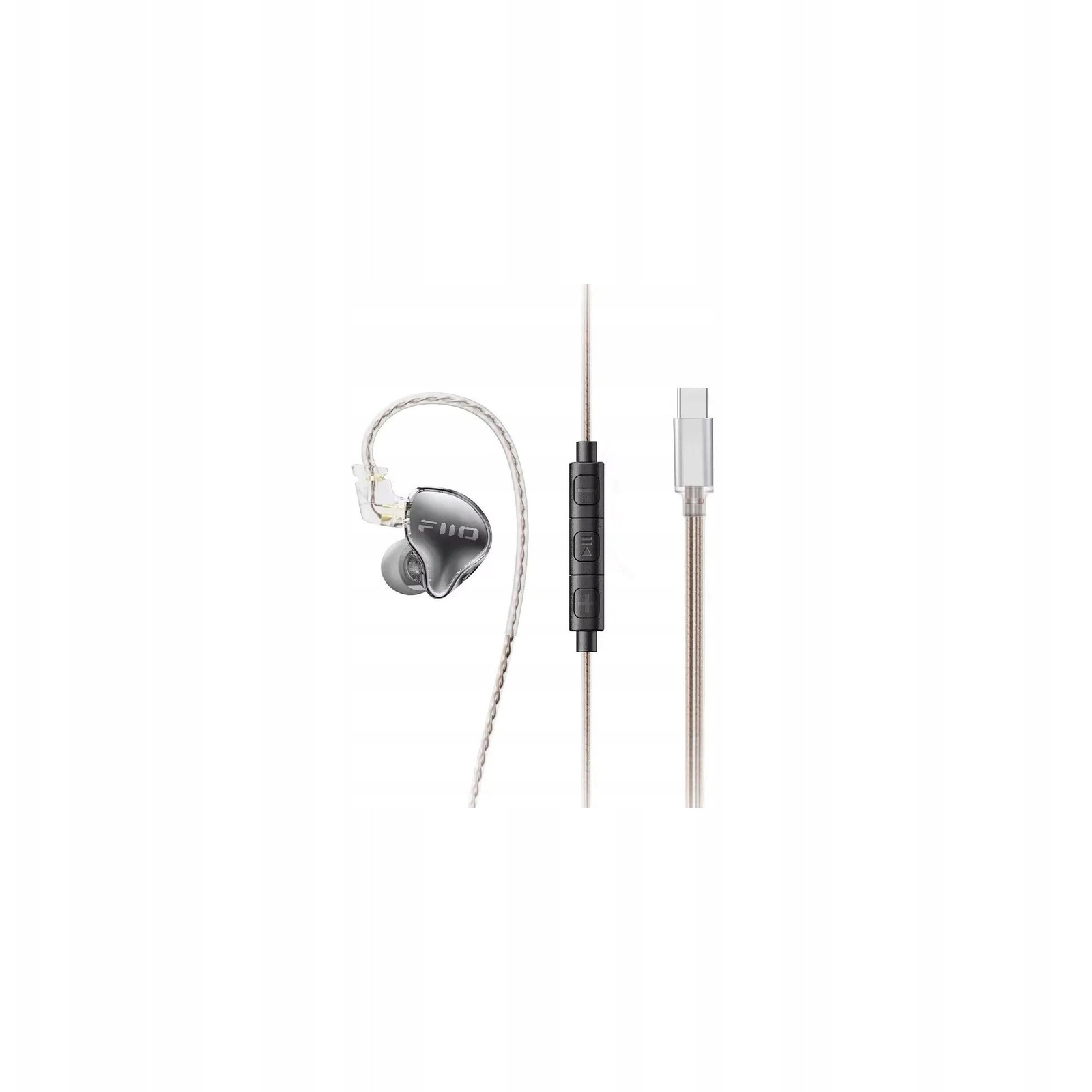 Слушалки FiiO JD10 TC, прозрачно-черни