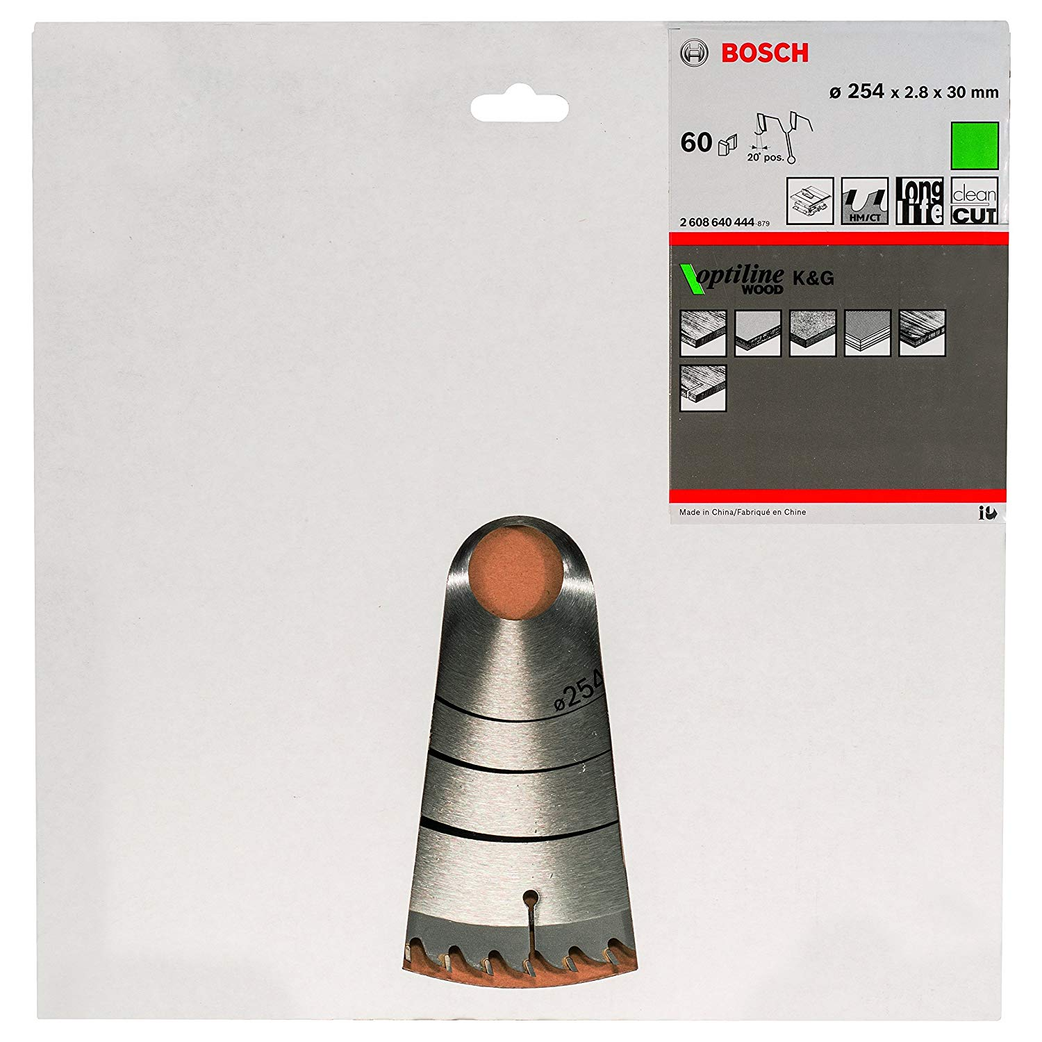 Bosch 2608640444 Optiline Wood Körfűrészlap fához Ø254mm (2608640444)