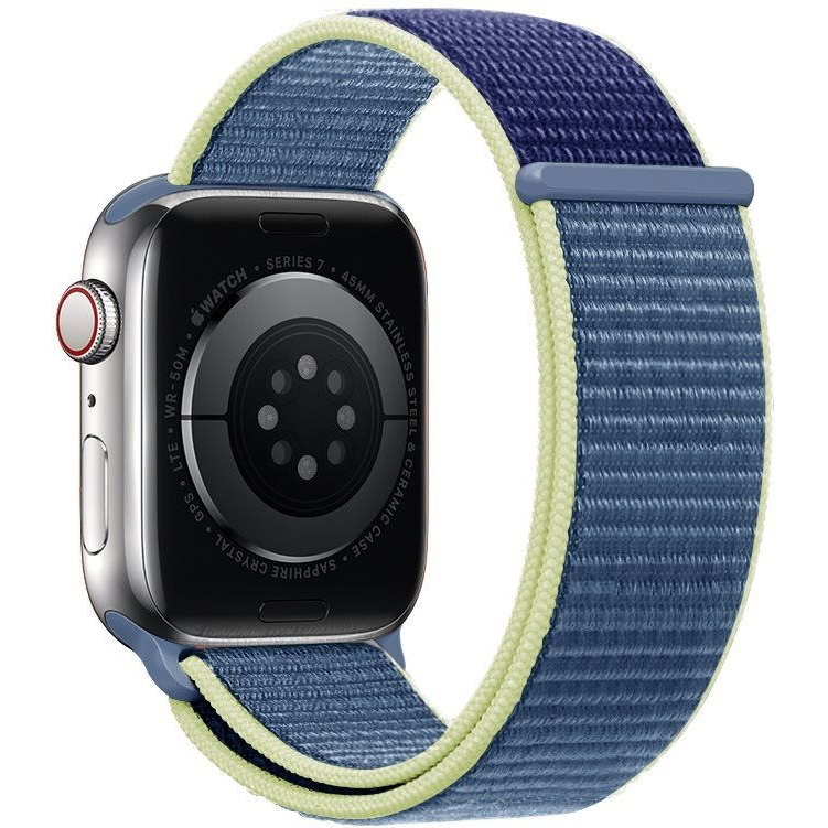 Eternico Airy Apple Watch 42mm / 44mm / 45mm - Aura Blue and Gold edge (AET-AWAY-AuBlG-42)
