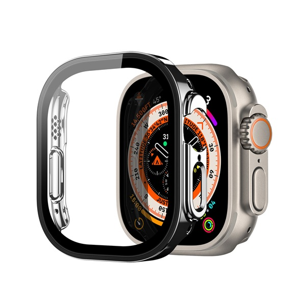 Dux Ducis Hamo Apple Watch Ultra/Ultra 2 Tok + kijelzővédő - Fekete (49mm)