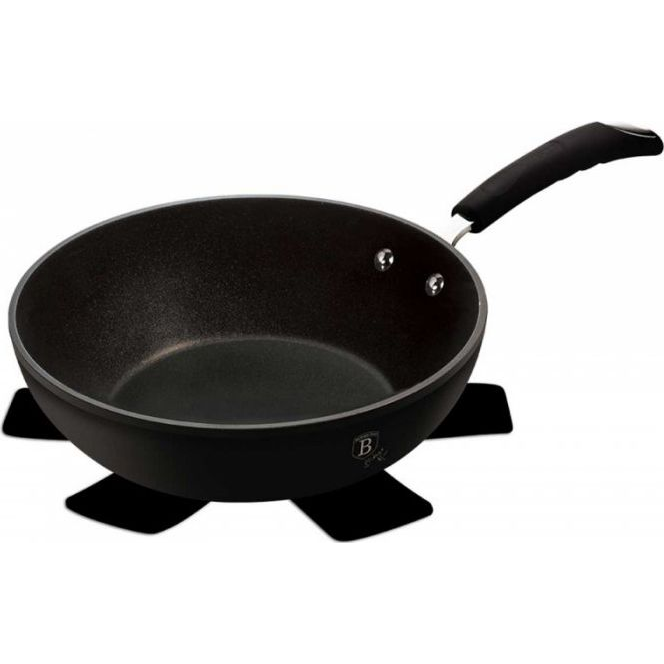 BerlingerHaus BH/6126 Black Professional Wok - 28 cm, Matt Fekete (BH-6126)