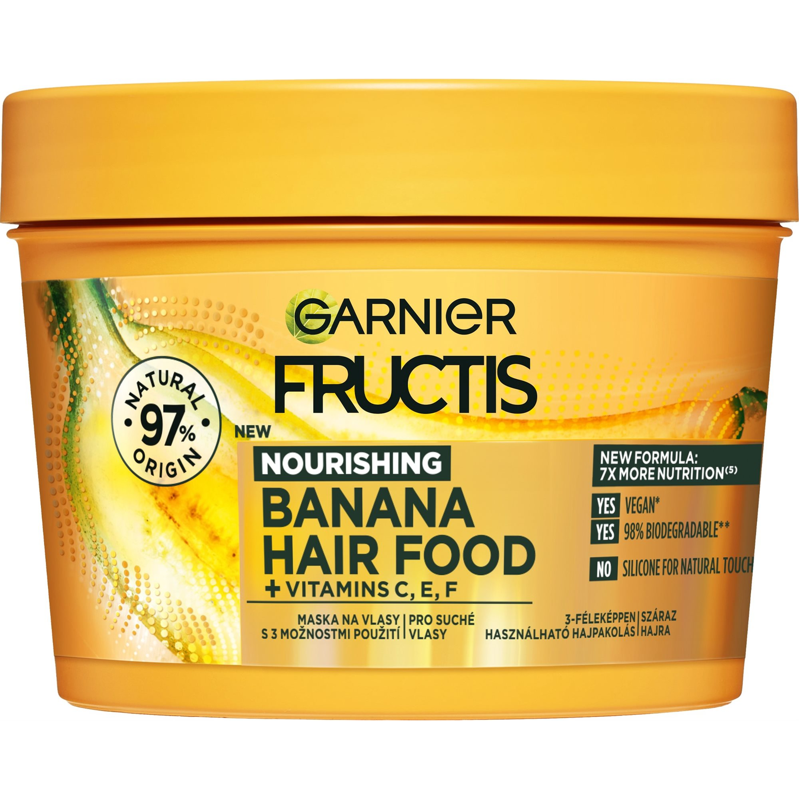 GARNIER Fructis Hair Food Banana tápláló maszk 400 ml (3600542513128)