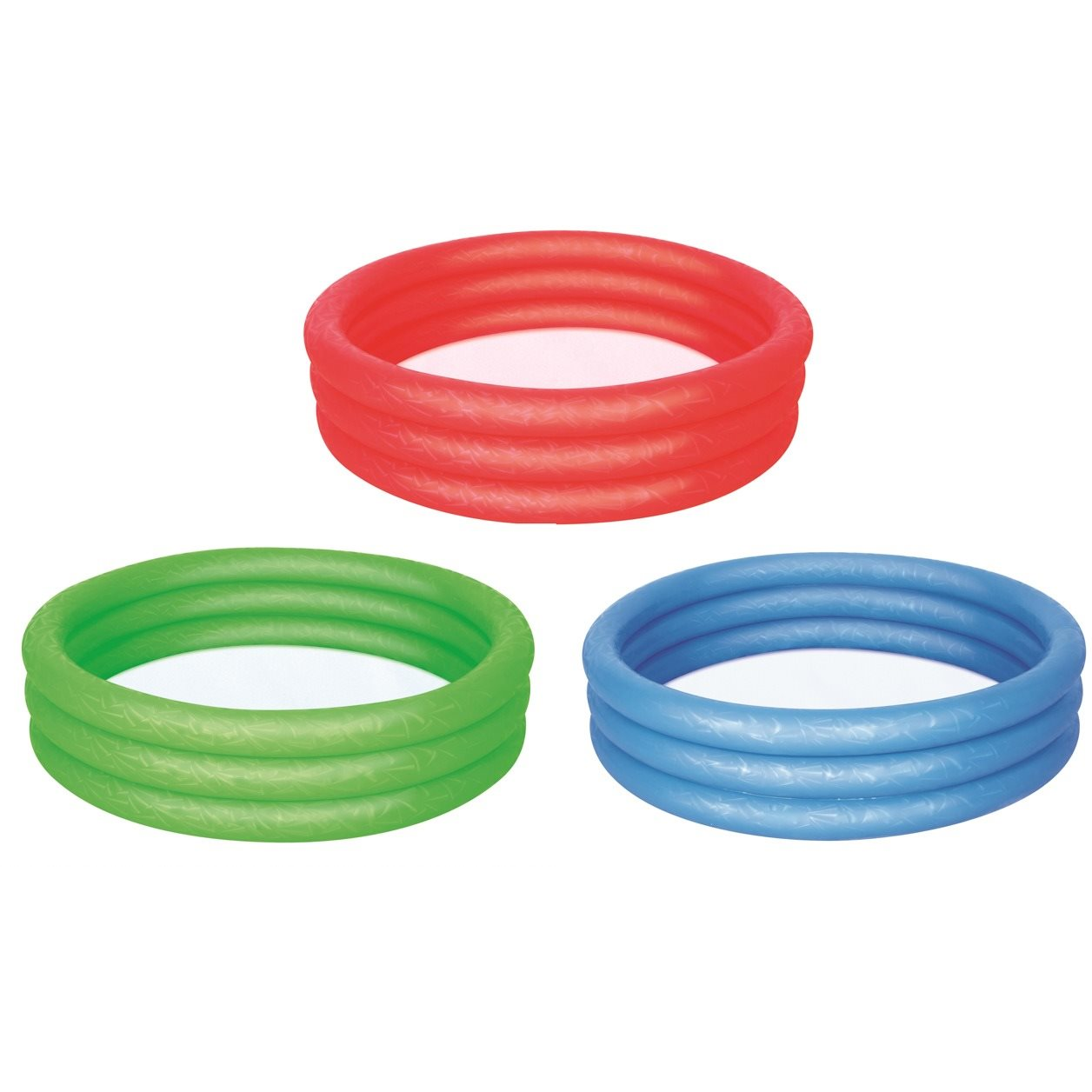 INTEX Felfújható medence, 3 gyűrűs, többféle szín, 122×25 cm (6942138915655)