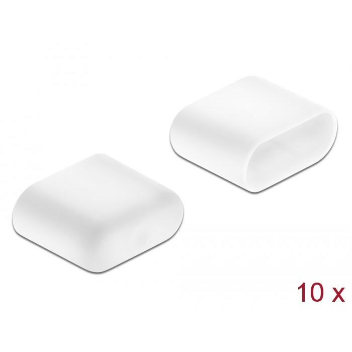 Delock USB-C porvédő 10 db fehér (64096) (DL64096)