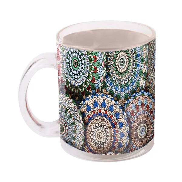 IRIS üveg bögre mandala minta minta 9,7cm (102029)