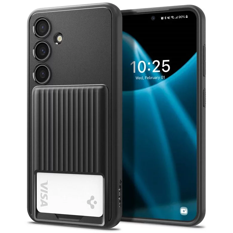 Spigen Liquid Slot Samsung Galaxy S24 tok fekete (ACS07360) (ACS07360)