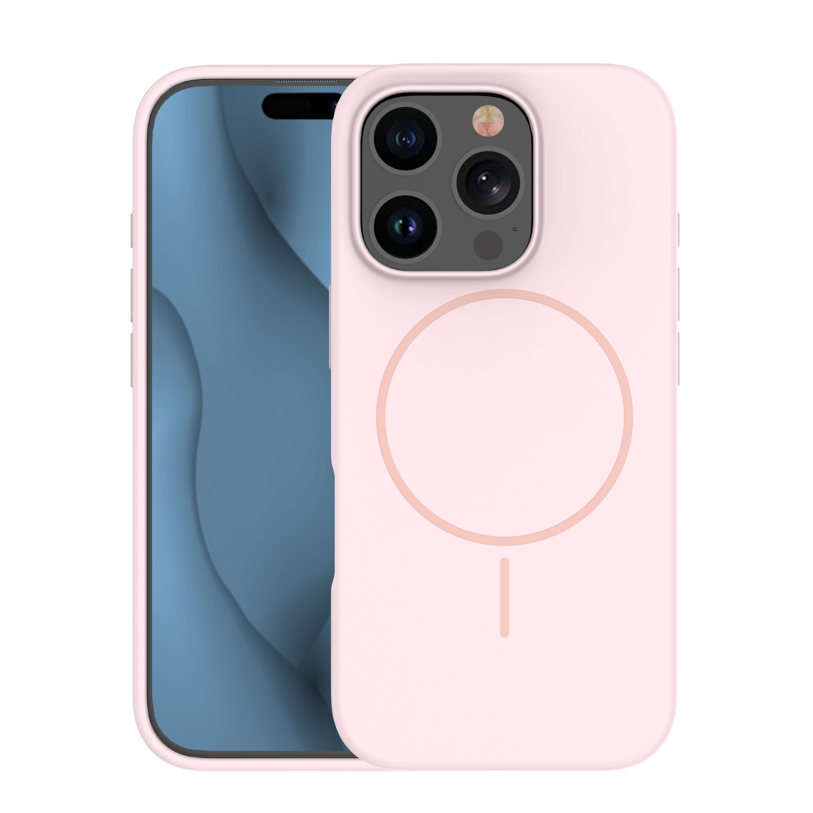 Fusion Apple iPhone 16 Pro Max Mágneses Hátlapvédő Telefontok - Rózsaszín (FSN-ST-IP16PM-RO)