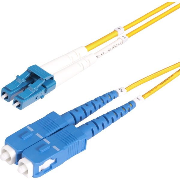 StarTech.com SMLCSC-OS2-50M InfiniBand og fiberoptisk kabel LC SC Gul
