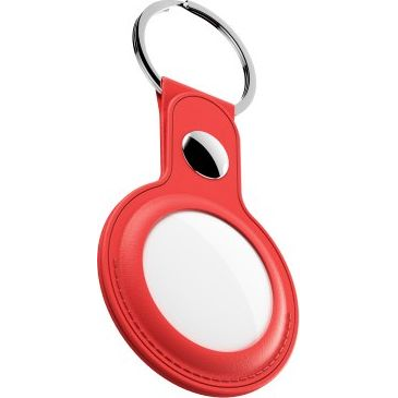 KeyBudz KeyBudz AirTag Keyring - skórzane etui ochronne do AirTag 2- pack (czerwone)
