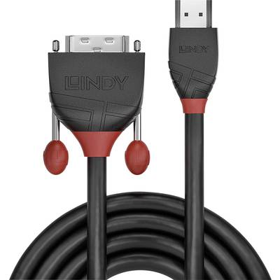 Lindy 36274 videokabel adapter 5 m HDMI Type A (Standard) DVI-D Sort