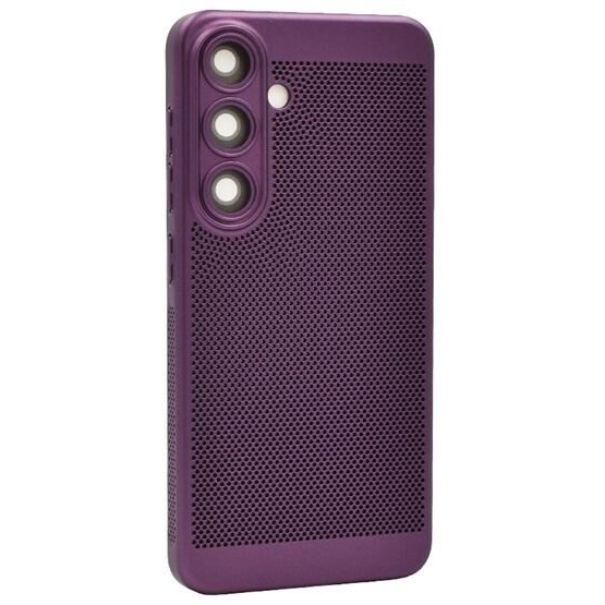 Gigapack Samsung Galaxy S25 Plus (SM-S936) légáteresztő, lyukacsos műanyag tok lila (GP-164944) (GP-164944)