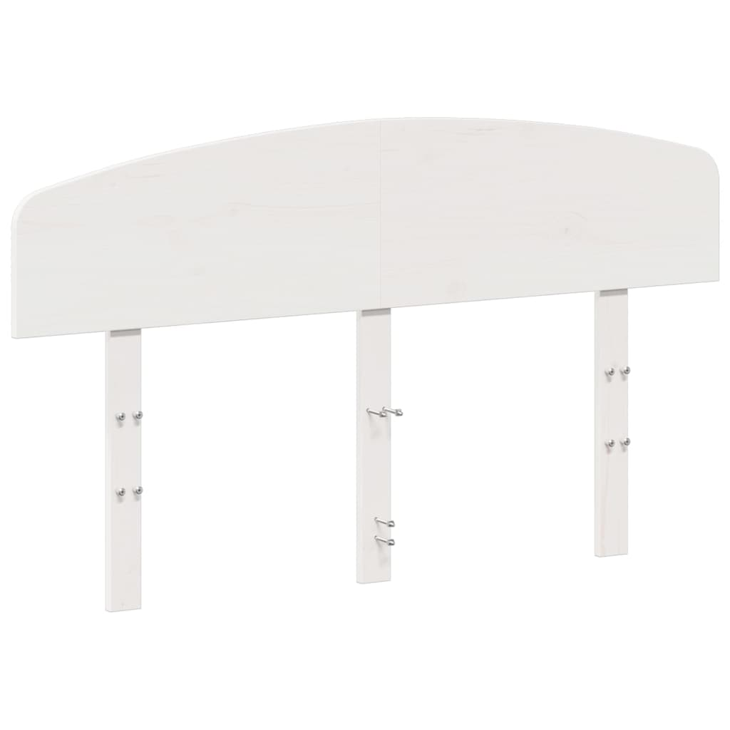 fehér tömör fenyőfa fejtámla 120 cm (842511)