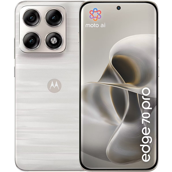 Motorola edge 70 pro 17,2 cm (6.78") Dual SIM Android 16.0 5G USB Type-C 12 GB 512 GB 6500 mAh Hvid