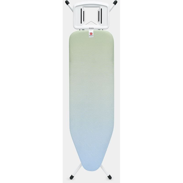 BRABANTIA Solid Steam Iron Rest vasalódeszka 1240x380mm - B méret. fix vasalótámasz. D=22mm fehér váz. megnyugtató tenger huzat - 236006