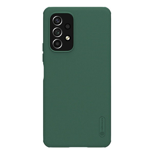NILLKIN SUPER FROSTED PRO műanyag telefonvédő (közepesen ütésálló, gumírozott, érdes felület) SÖTÉTZÖLD [Samsung Galaxy A53 (SM-A536) 5G] (5996591129334)