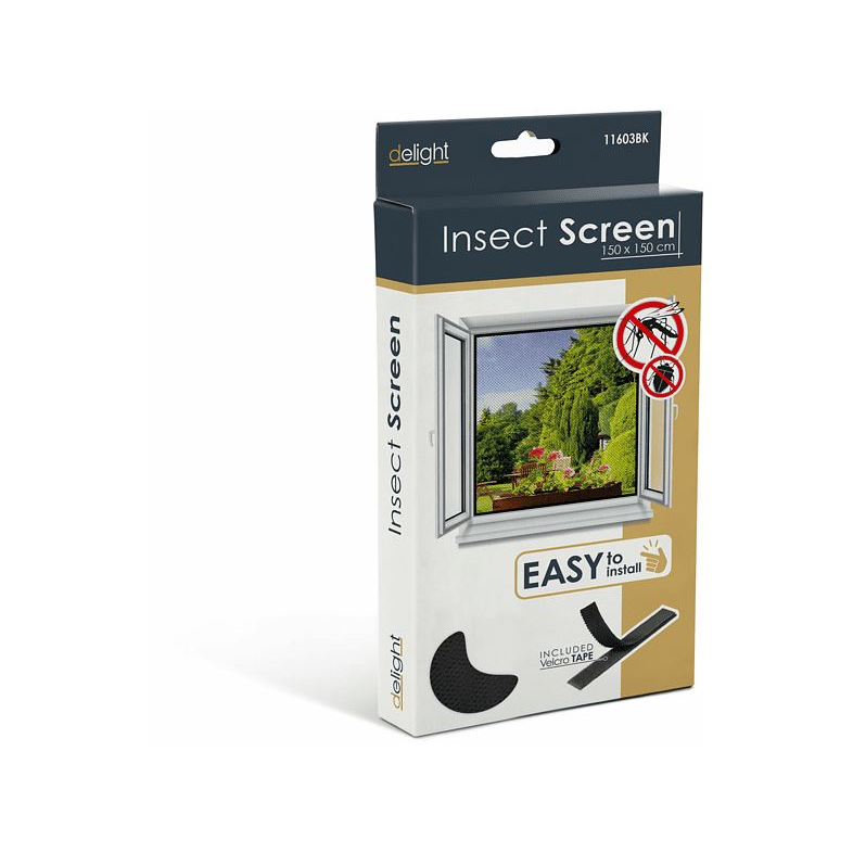 Delight 11603BK szúnyogháló ablakra 150x150cm (11603BK)