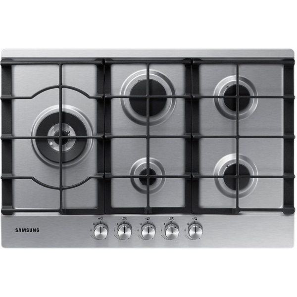 Samsung NA75J3030AS Din oţel inoxidabil Încorporat 75 cm Gaz 5 zonă(e)