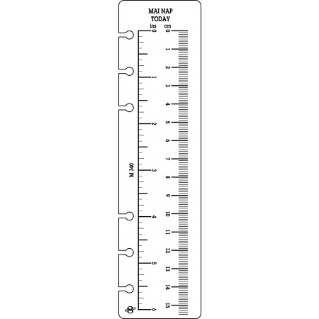 Saturnus L Kalendárium betét - Vonalzó (L340)
