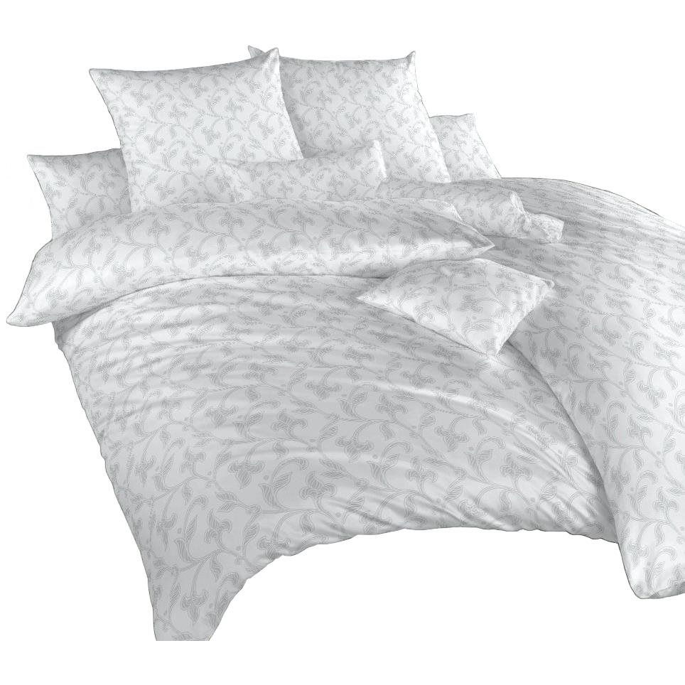 Dadka Linen damask Rokoko grey 140x200, 70x90 cm (01633-9100BOHER2A)