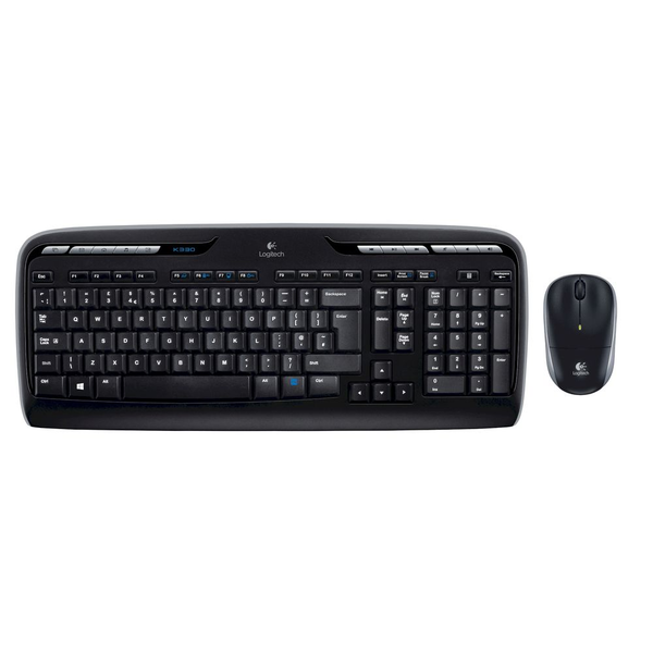 Logitech Wireless Combo MK330 klávesnice Obsahuje myš USB QWERTY US Mezinárodní Černá