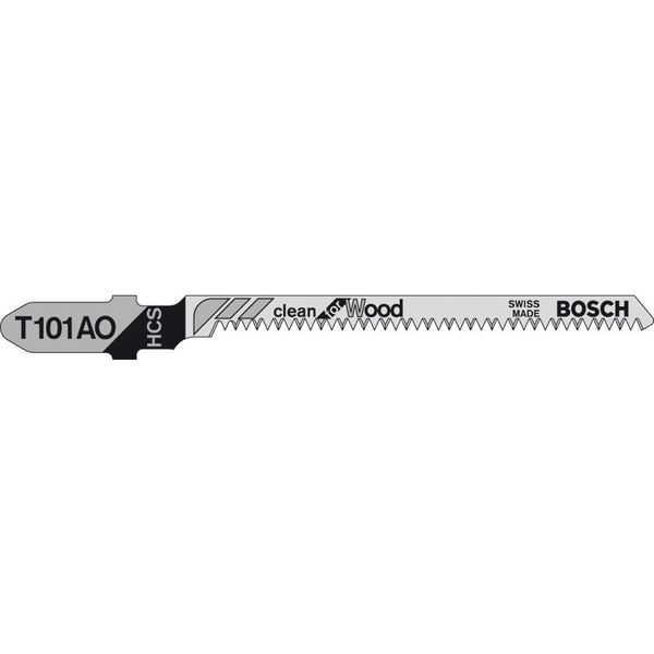 Bosch T 101 AO Lama per seghetto alternativo Acciaio al carbonio (HCS) 3 pz