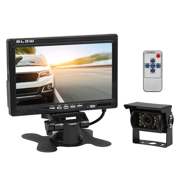 Камера за кола Blow, 12V/24V, Черна