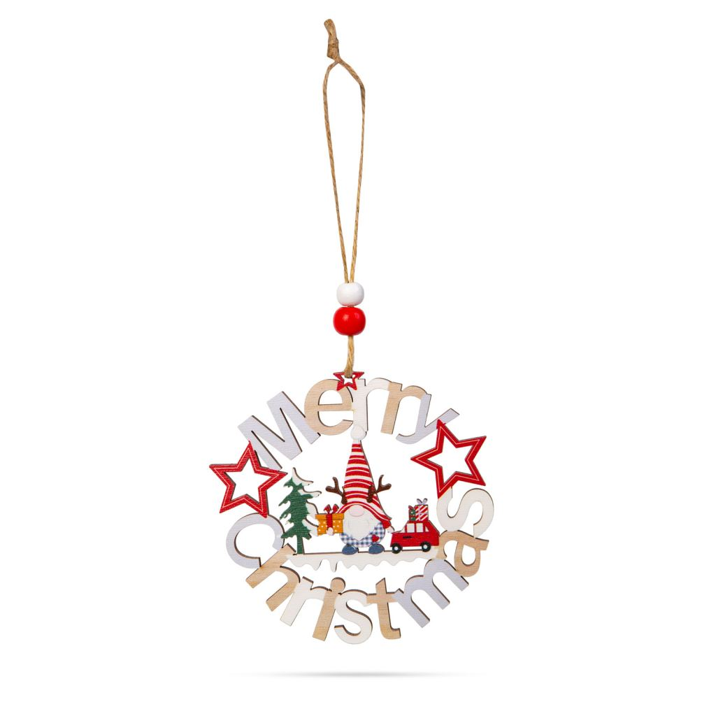 Family karácsonyi dekoráció - manó ajándékokkal, 