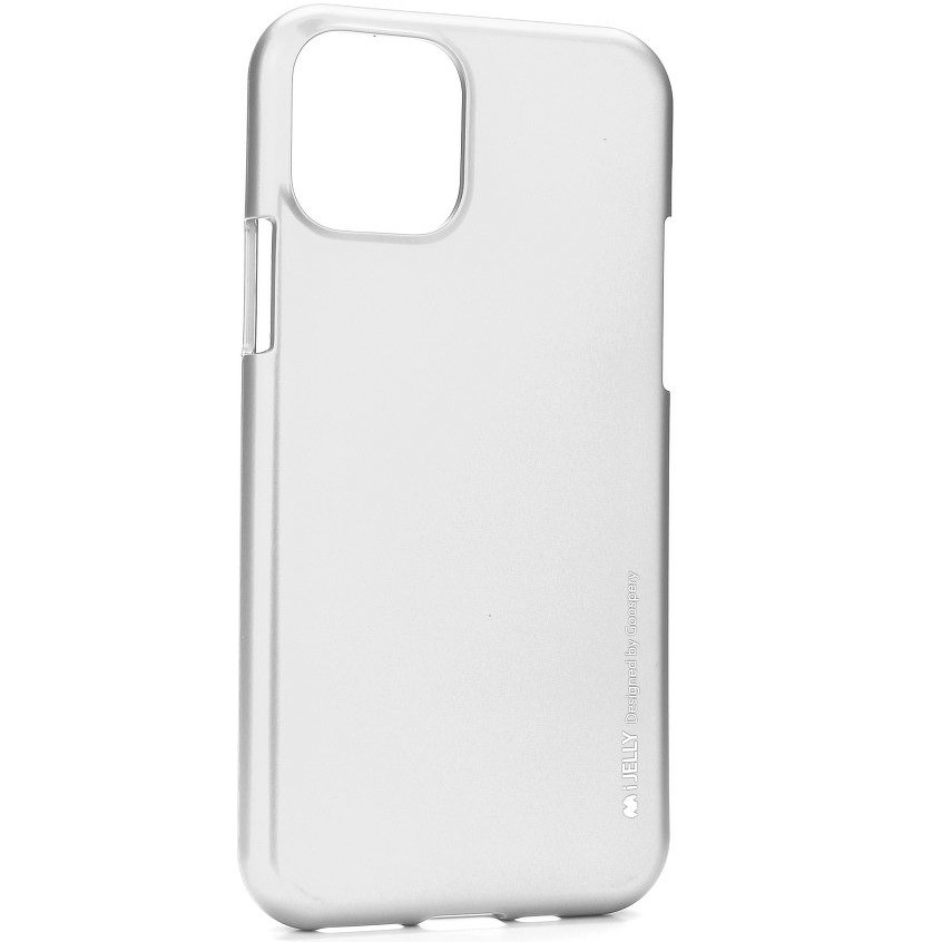 Samsung Galaxy S20 Ultra 5G SM-G988, Szilikon tok, Mercury i-Jelly, matt hatású, ezüst (91333)