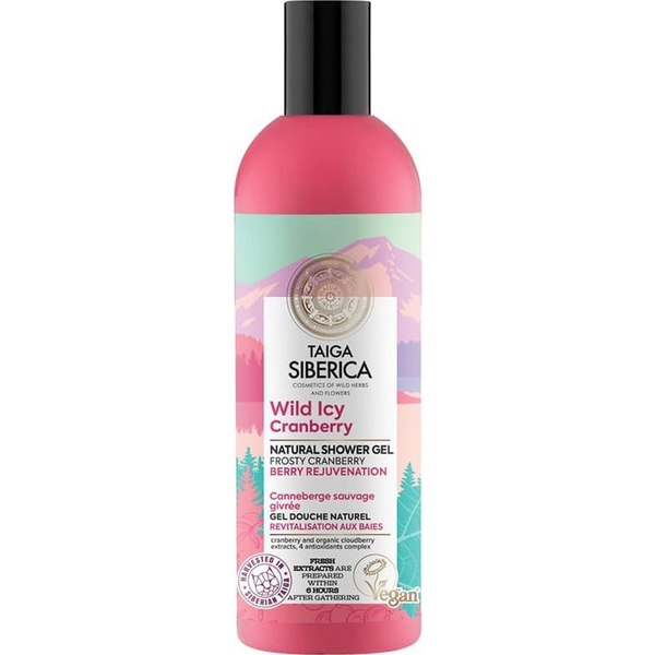 Natura Siberica Natura Siberica Taiga Siberica naturalny żel pod prysznic z dziką żurawiną 270ml