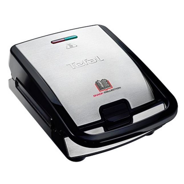 Tefal Snack Collection SW852D szendvicssütő 700 W Fekete, Rozsdamentes acél (SW852D12)