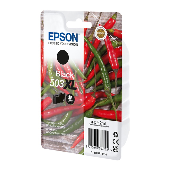 Epson 503XL blækpatron 1 stk Original Højt (XL) udbytte Sort