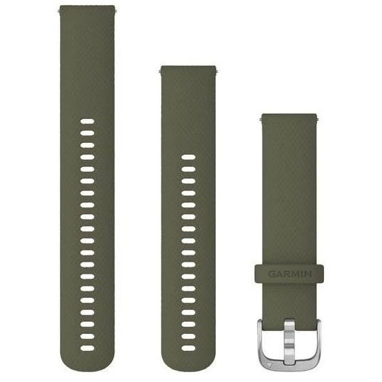 Garmin Quick Release (20 mm) szilikon - Moss/Silver