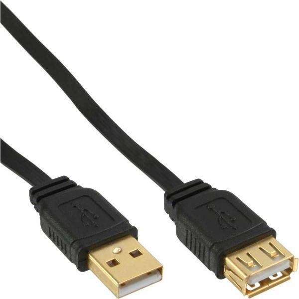 InLine 34610F USB kábel USB 2.0 1 m USB A Čierna