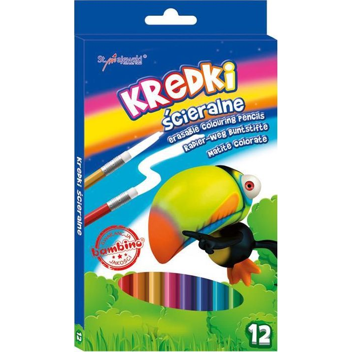 Unipap Bambino: Radíros színes ceruza 12db-os szett (628665) (5903235628665)