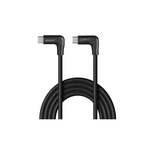 Lindy 32023 USB-kabel USB 3.2 Gen 2 (3.1 Gen 2) 1 m USB C Zwart