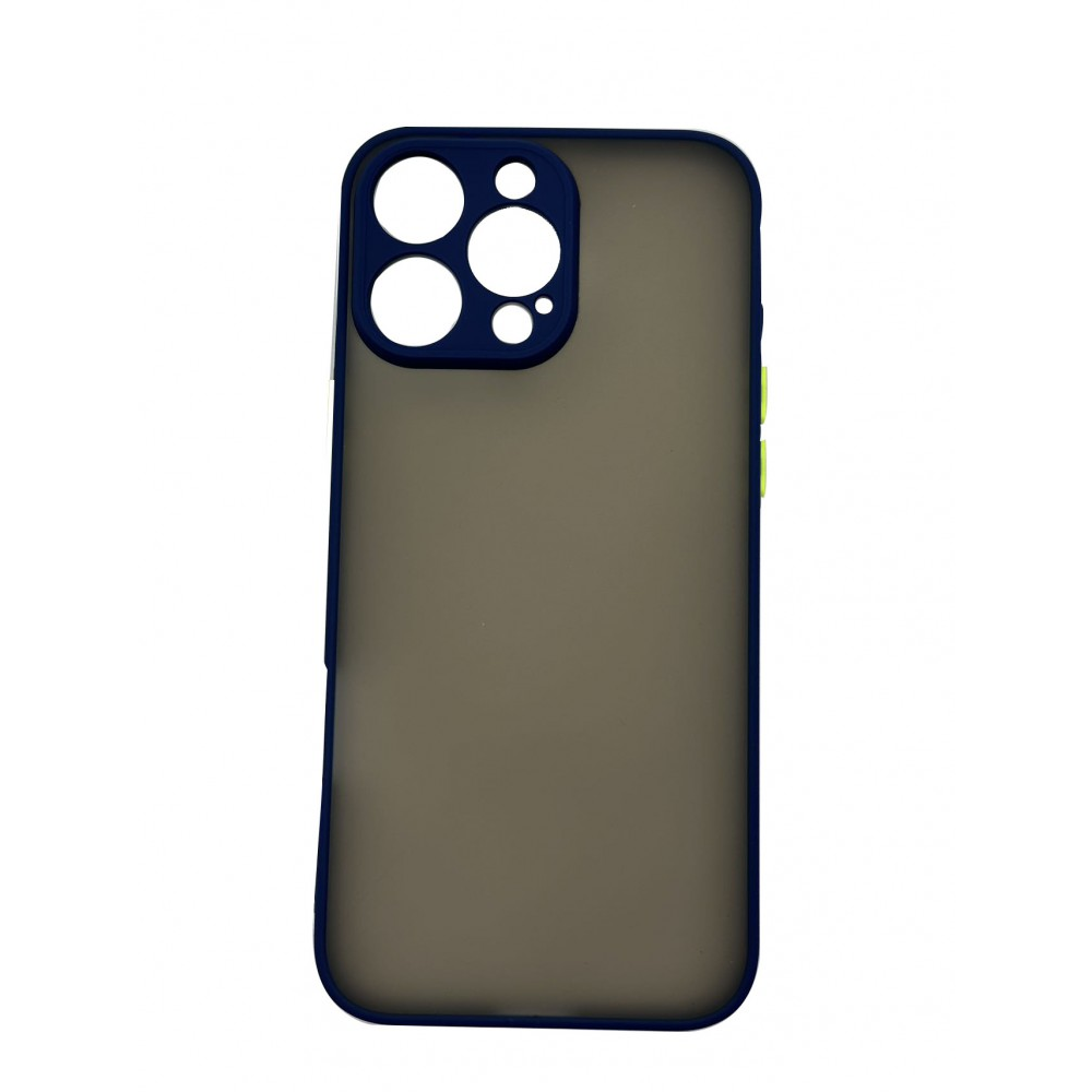 iPhone 16 Pro Max műanyag tok, kék, zöld (CEL-MATT-IPH16PM-BLG)