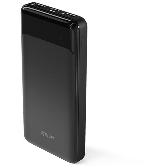 Spello Slim PowerBank 10.000 mAh, fekete (9915101300239)