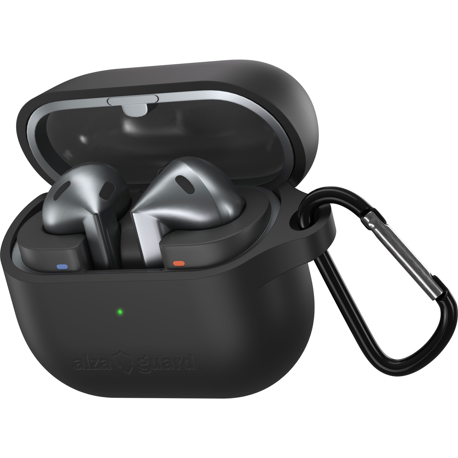 AlzaGuard Premium Silicone Case Samsung Galaxy Buds 3 / Pro fekete tok (AGD-SCS003B)