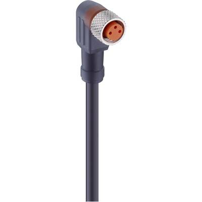Lumberg Automation 28382-1 Érzékelő-/működtető összekötő, konfekcionált M8 Alj, hajlított 2.00 m Pólusszám: 4 1 db (28382-1)